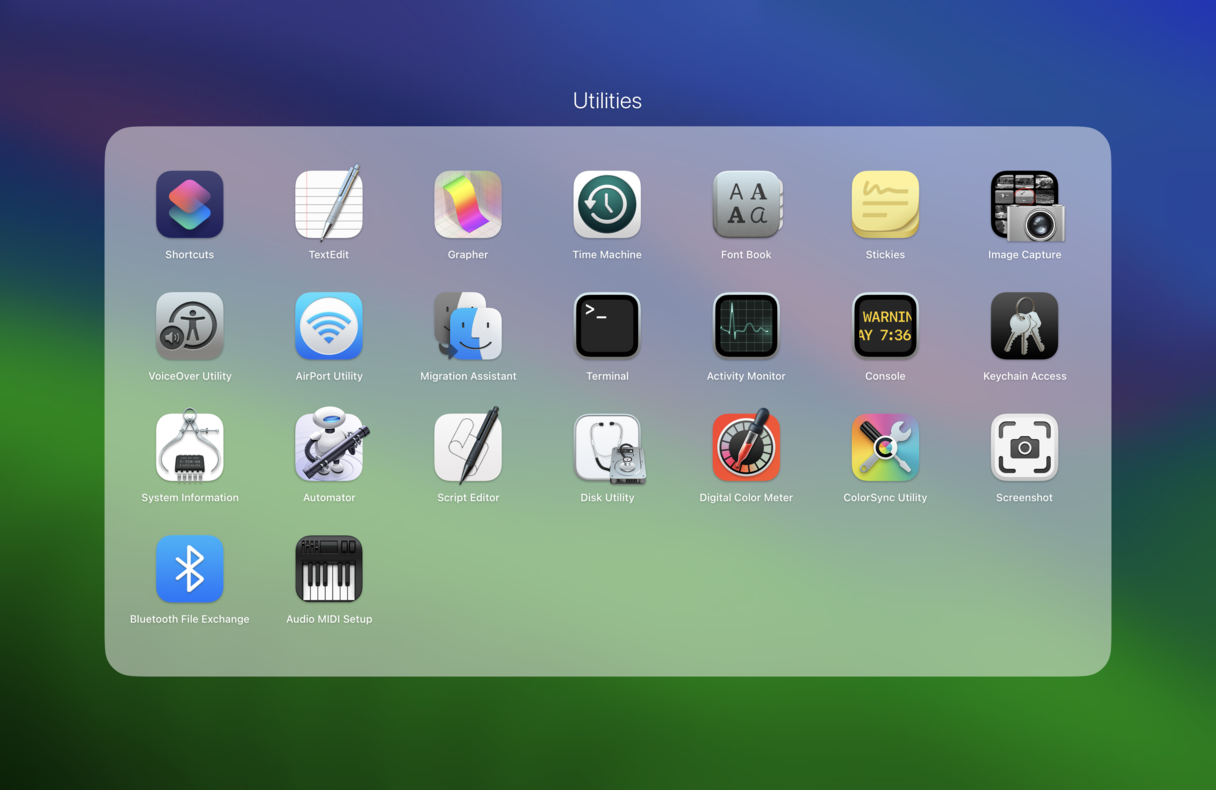 Open terminal from Launchpad